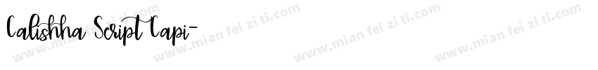 Calishha Script Capi字体转换